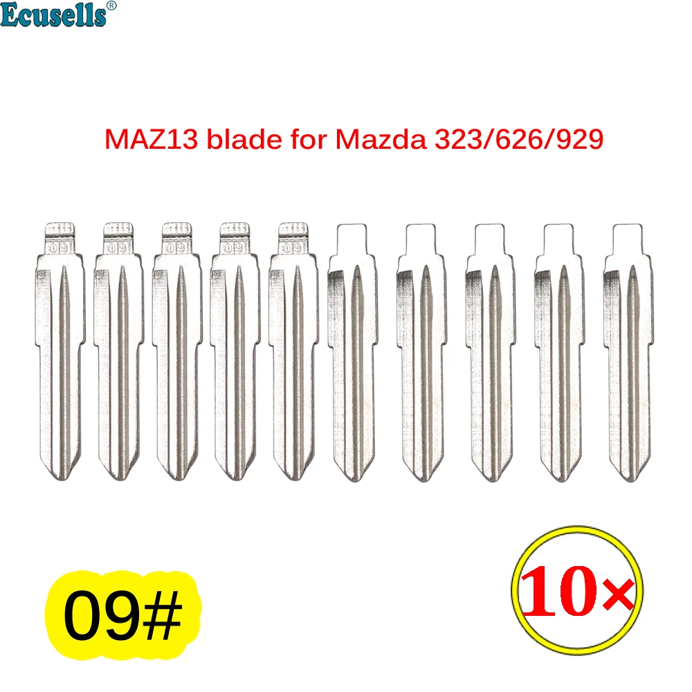 10 шт./лот Uncut MAZ13 металлический пустой ключ Тип #09 для Mazda Vizi 323 626 929 KD/Xhorse пульт