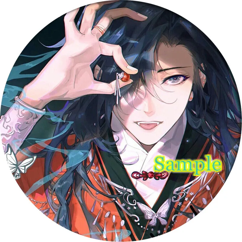 Cartoon tian guan ci fu Hua Cheng Xie Lian Cosplay Badge Brooch Pin Anime Accessories For Clothes Backpack Decoration gift