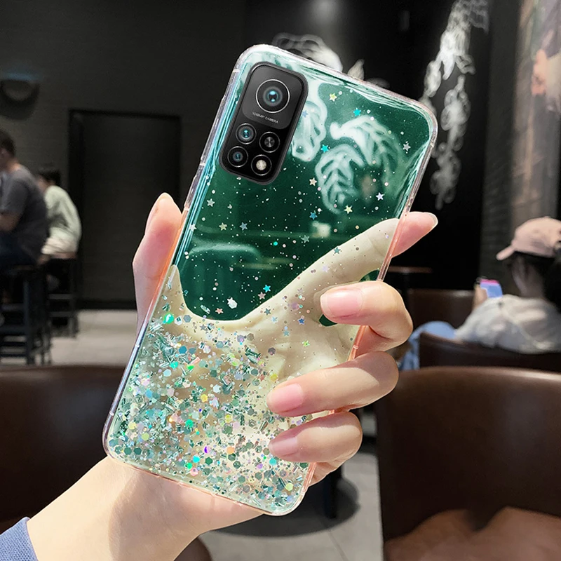 Capa de telemóvel glitter para xiaomi mi folha de prata_voghion.com
