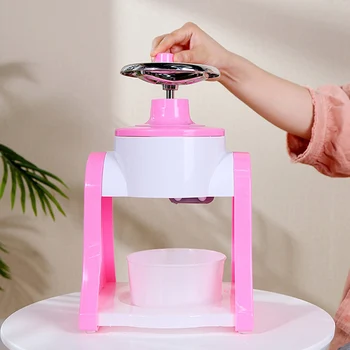 

Household Handhold Manual Ice Crusher Hand Crank Mini Ice shaving Machine Snow Cone Smasher DIY Ice Cream Grinding Machine PI669