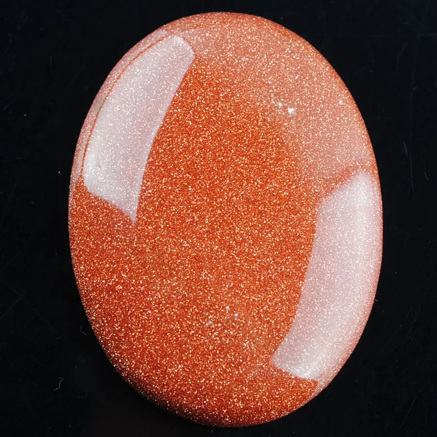 

RONGZUAN натуральный золотой песок овальные драгоценные камни бусины Кабошон Кабины без отверстия 30x40x8 мм, для изготовления украшений, 1 шт. TU3142