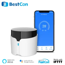 

Broadlink Bestcon RM4C Pro IR RF Wifi Universal Mini Controller Remote Control For Smart Home Works With Alexa Google Home