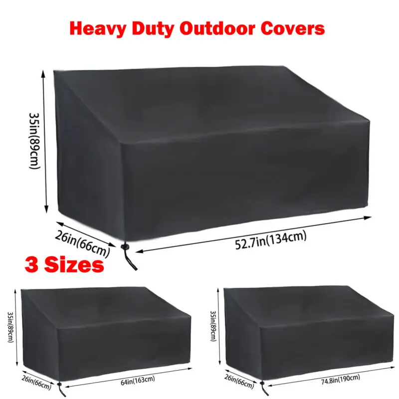 New Outdoor bench dustproof waterproof cover outdoor furniture storage
