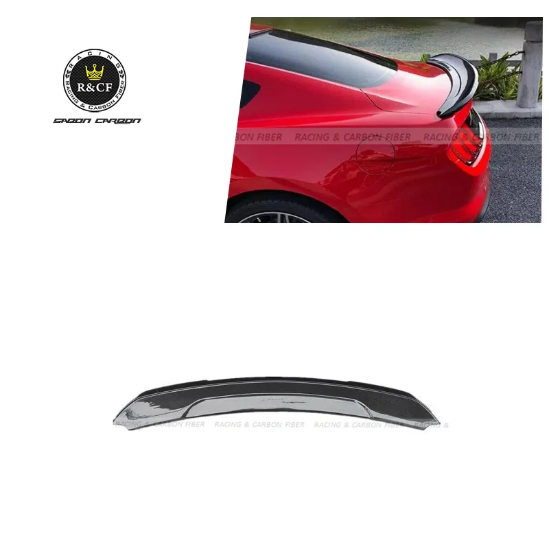 15-18 Mustang Rear Spoiler GT350 style Carbon Fiber Trackpack Trunk For Ford | Автомобили и мотоциклы