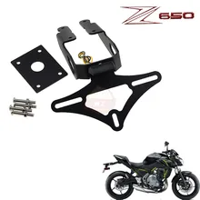 Держатель номерного знака светодиодный светильник для KAWASAKI Z650 NINJA 650,- аксессуары для мотоциклов аккуратное заднее крыло CNC eliminator