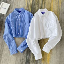 

Adererror White Short Shirt Korean Style Raw Edge Pocket Casual Men Women 1:1 High Quality ADER Loose Shirt