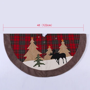 

Christmas Tree Skirt Aprons Christmas Tree Carpet for Christmas Decorations for Home New Year Christmas Decoration 107cm /42inch