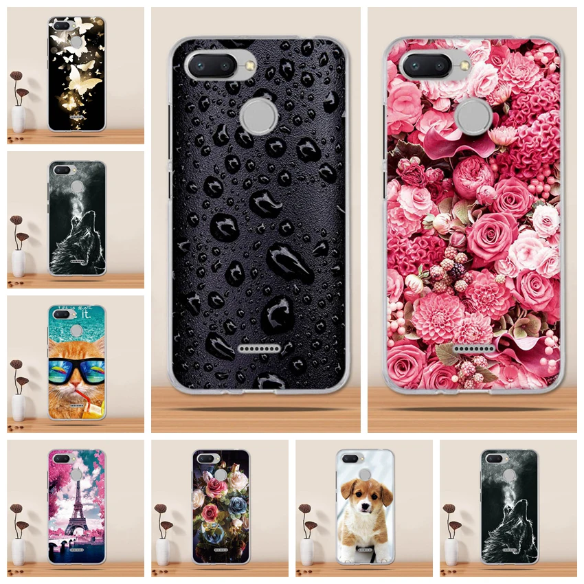 

Case for Xiaomi Redmi 6 Case Silicone Soft Tpu Phone Case for Xiaomi Redmi 4X 5 plus Note 5 Pro Case Cover 3D Fundas Coque Capas