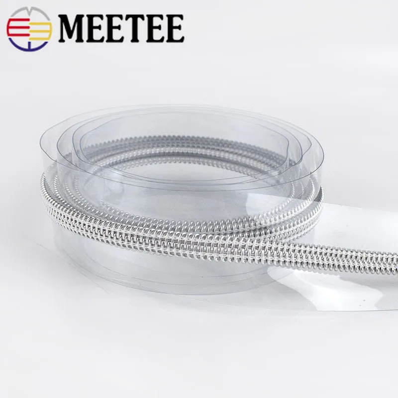 4/8 м Meetee 5 # PVC Nylon застежки молнии для шитья DIY Zip Sports дождевик пенал косметичка