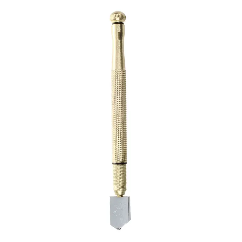 Золотистый металлический непроскальзывающая ручка подача масла Стекло резак 10 мм-20 мм