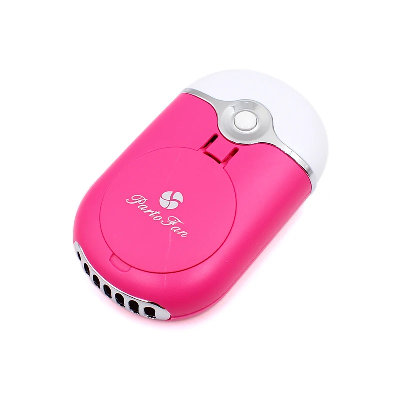 Мини USB фен для ресниц с зеркалом кондиционер, вентилятор, приклеенные ресницы, специальный фен, инструмент для красоты - Цвет: rosr red