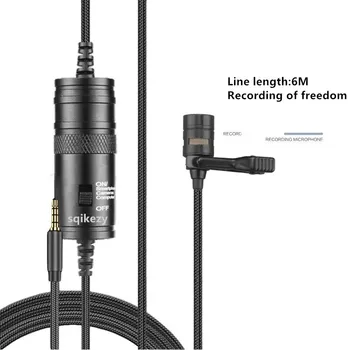 

Violin pick up microphone BY-M1 6M micro capacitance collar microphone, used for mobile live KTV