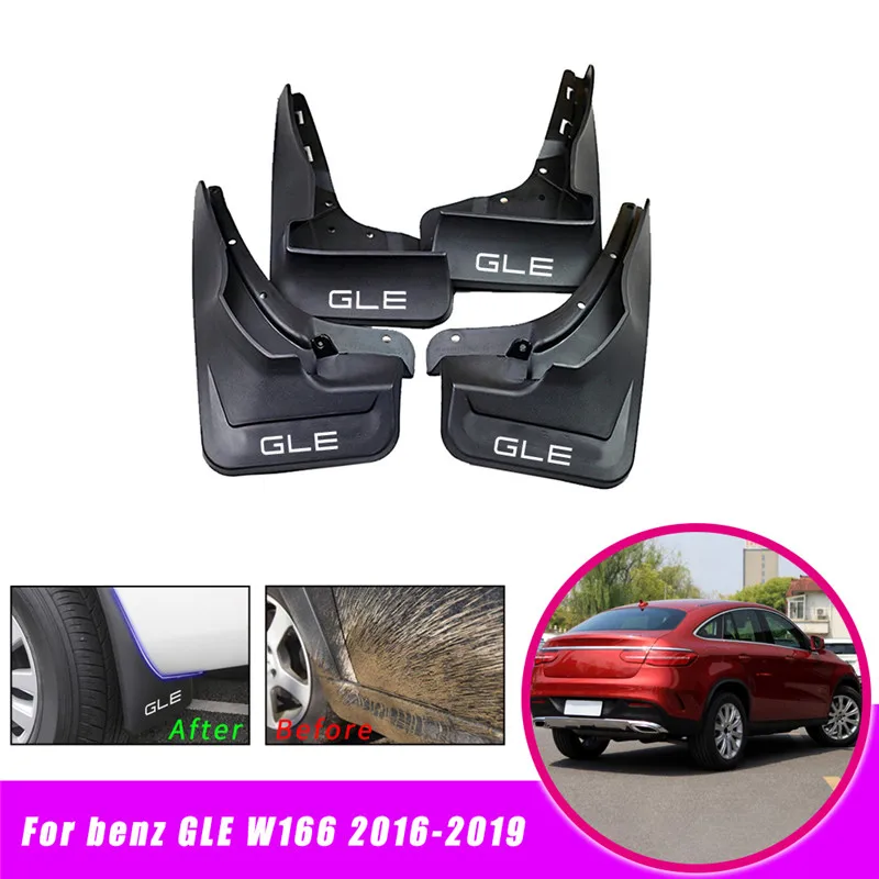 

Car Mudguards For Mercedes/Benz GLE Class W166 2016-2019 Mud Flaps Fender Splash Guards auto Accessories 4PCS