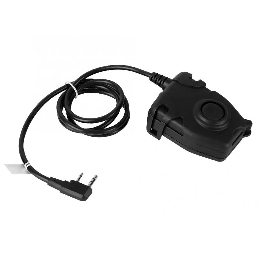 K Head Military Waterproof PTT Adapter Walkie Talkie Microphone Headset Headphone 2019