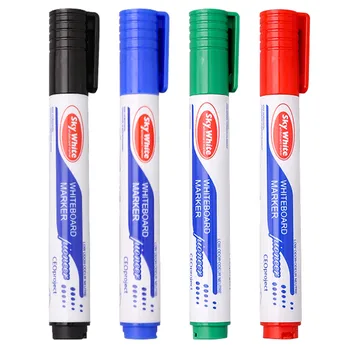 

4pcs/set Whiteboard Pen Set Erasable Marker Pens for White Board Glass Kids Drawing Office Meeting School Teacher