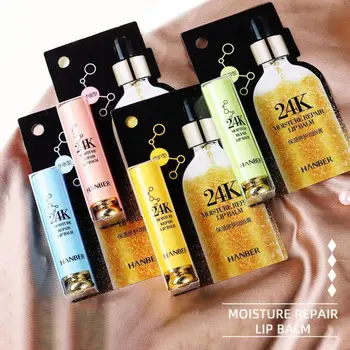 

24k Moisturizing Lip Balm Hydrating Anti-drying Smooth Lip Lines Brighten Lip Tone Lip Balm