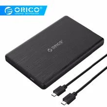 ORICO HDD Case 2.5 inch SATA to USB3.1 Gen2 Type-C/ USB3.0 SSD Adapter for 7mm USB C Hard Disk Drive Box External HDD Enclosure tool free 10gb s usb 3 1 type c hdd enclosure with ventilation holes sata 3 0 ssd mobile box usb c to sata 6gb s case asm1351