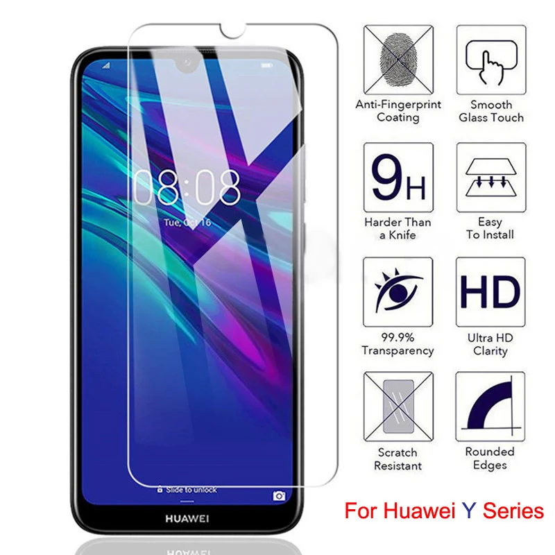 1-3 шт закаленное стекло экрана для Huawei y7 pro prime 2019 Защитная пленка | Мобильные