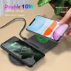 2 in 1 20W Dual Seat Qi Wireless Charger for Samsung S20 S10 Double Qi Fast Charging Dock Pad For IPhone 11 XS XR X Airpods Pro ► Photo 2/6