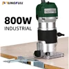 Woodworking Electric Trimmer Wood Milling Engraving Slotting Trimming Machine Hand Carving Machine Wood Router 800W 30000rpm 1
