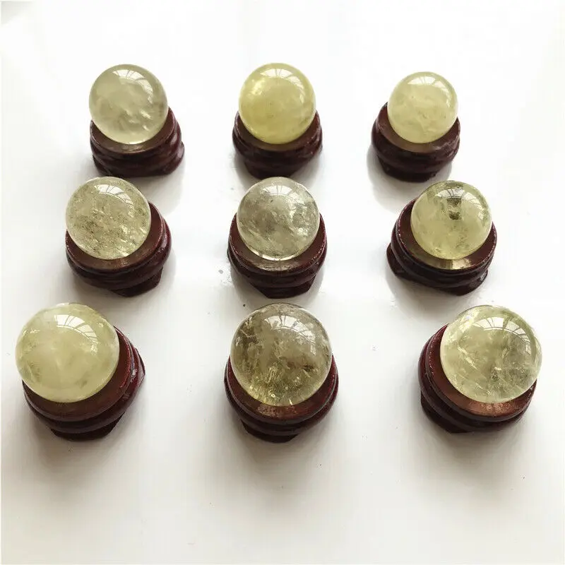 

Free Shipping Natural Citrine Balls Yellow Quartz Crystal Sphere Crystal Ball Healing Decoration Natural Quartz Crystals Balls