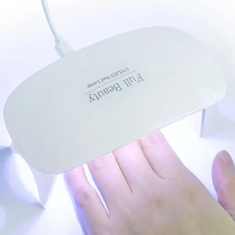 9 Вт портативная мини-мышь в форме фототерапии лампа Сушилка для ногтей Гель-лак отверждения USB 6 светодиодов светильник таймер складной Маникюрный Инструмент