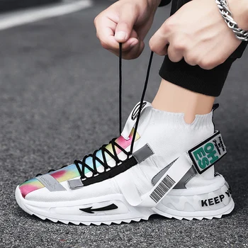 

Fashion Men Casual Shoes 2020 brand sneakers men Lightweight Lace-up Walking Sneakers trainer Male Footwear760