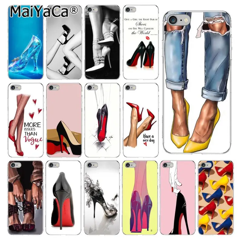

MaiYaCa VOGUE Princess Girl Heel Red Shoes Phone Case For iphone 11 Pro 11Pro Max 8 7 6 6S Plus 5 5S SE XR X XS MAX