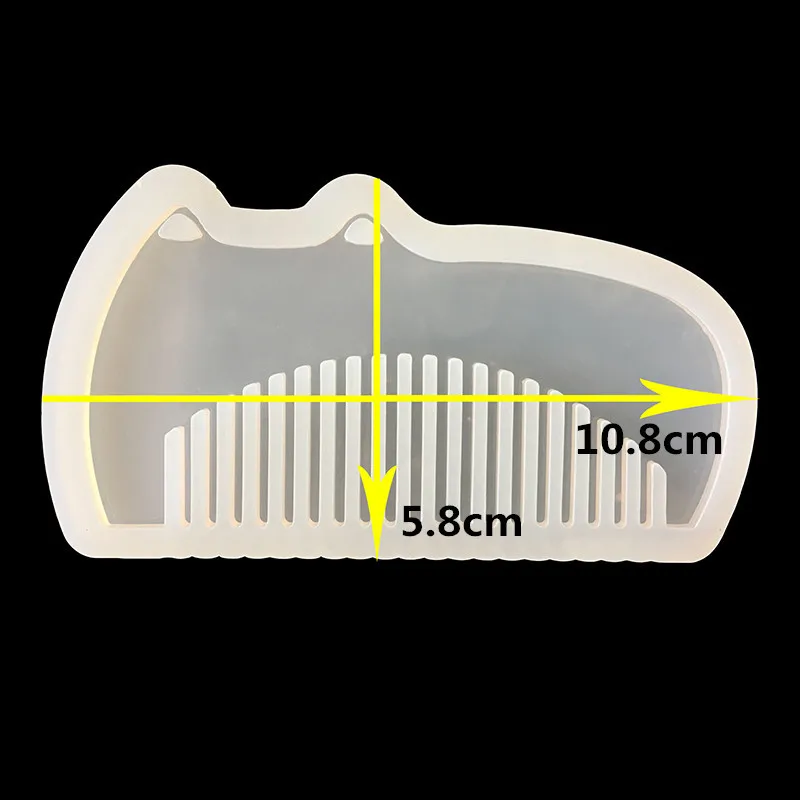 1 шт DIY Прозрачная силиконовая форма расчески для эпоксидной УФ-смолы с настоящим цветком ручной работы ювелирные изделия инструменты полимерные формы для ювелирных изделий