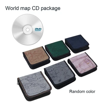 

40 Disc Carry Box Holder Package Car Storage Bag Case Album DVD CD Organizer Protective Cover Home Map Stripe CD DVD Carry Case