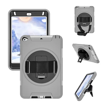 

Hand Belt Holder + Shoulder Strap Cases For iPad 10.2 2019 Air 3 2 1 Pro 10.5 9.7 2017&2018 Anti-knock Protective Stand Cover