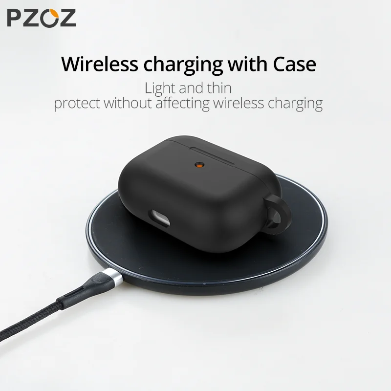 PZOZ для Apple Airpods Pro Чехол Силиконовый защитный Bluetooth наушник Мягкий силиконовый чехол для Airpod pro Чехол защитный чехол