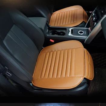 

New Car Seat All-inclusive Four Seasons Universal Single Piece Mat Backless Car Cushion Buckwheat Shell Leather Cushion