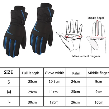 

2019 Ski Gloves Touch Screen Snowboard Snowmobile Motorcycle Riding Winter Gloves Windproof Waterproof Keep Warm Snow Gloves