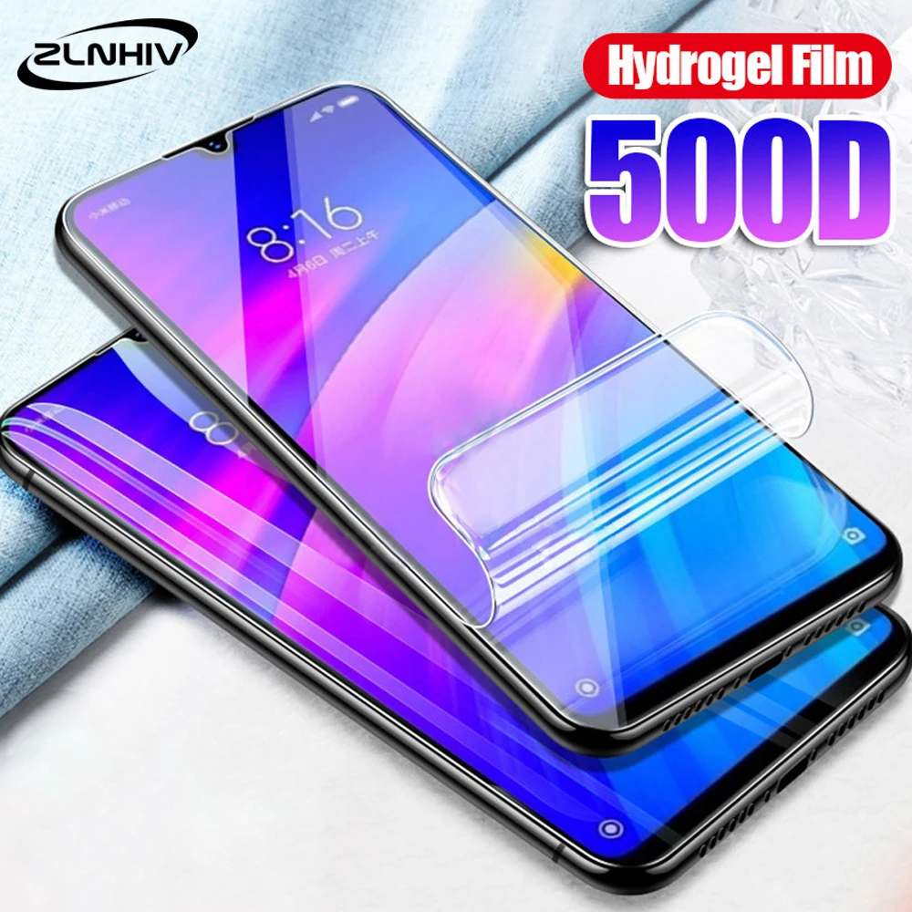 Zlnвич полное покрытие для xiaomi redmi note 9s 8t 8 7 6 pro Гидрогелевая пленка 8A 7A 6A защита