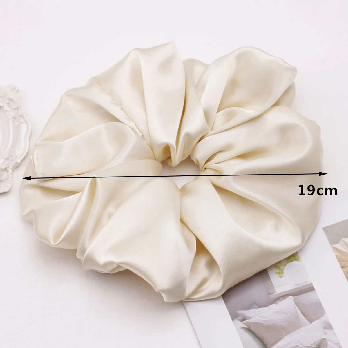 Luxurious Oversized Silk Scrunchies - Elegant Hair Accessories