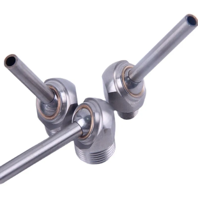 1/4" 1/8" CNC Milling Machine Cooling Nozzle High Pressure Universal Nozzle Oblique/bend/ Straight Nozzle 3