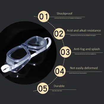 

Fogproof Splashproof Goggles Eyewear For Lab Chemistry Industrial Motocross Transparent Vent Motorcycle Accessories Safe