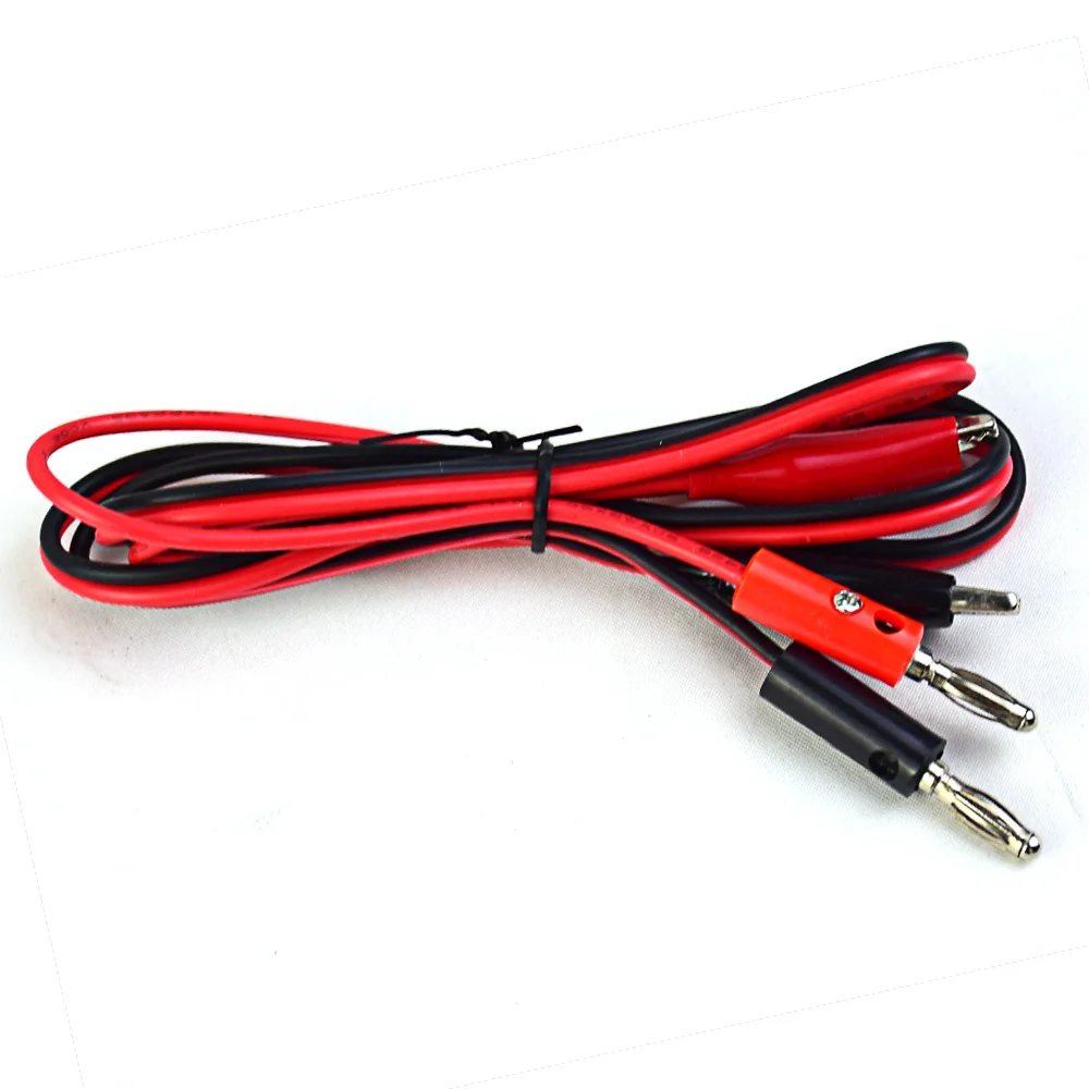 85CM Test lead Wire Line electrical Voltage Banana Plug and Alligator Clip Crocodile 5A multimeter DIY Test Wanptek