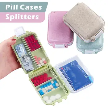 

8 Slots Container Pill Box Portable Pill Cases Travel Dispen Storage Container Medicine Colorful Drug Dispenser Packing Containe