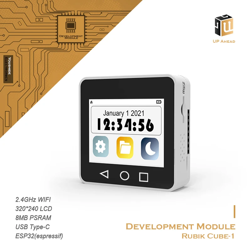 ESP32 cubo pantalla táctil LCD + Touch pantalla con wifi Bluetooth combinado dual-core CPU de 240MHz de Internet de las cosas
