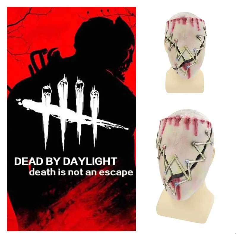 

Game Dead by Daylight Butcher Cosplay Mask Killer Horror Scary The Trapper Helmet Blood Latex Masks Party Halloween Party Props