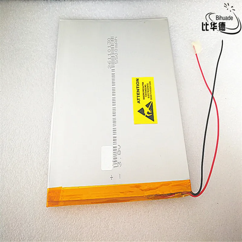 3,7 V 5500mAh 26110130 перезаряжаемый литий-полимерный литий-ионный аккумулятор для планшетных ПК