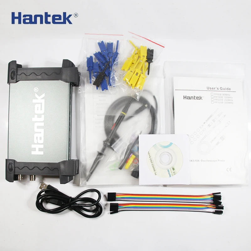 Hantek 6022BL осциллограф PC USB 2 цифровых каналов 20 МГц 48MSa/s 16 каналов логический анализатор
