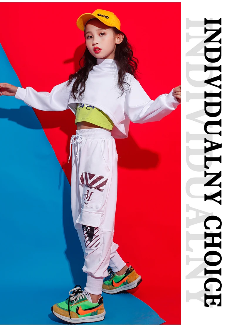 New Arrival 2019 Hip Hop 3 Pcs Sets Cotton Teenage Girls Street Dance Clothing Crop Tops Pants Vest Jazz Streetwear Sports Suits (11)