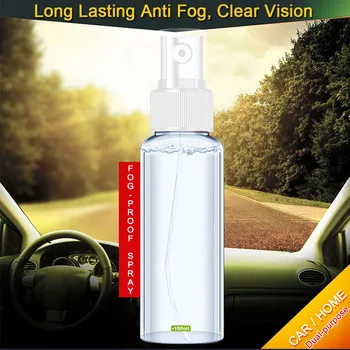 

100ml Windshield Window Rainproof Accessories Anit Fog Agent Car Glass Bathroom Mirror Spray Water Repellent Clear View Coating