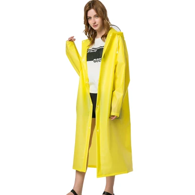 Plastic Clear Raincoat Women Long Rain Poncho Thick Rainwear Rain Coat Waterproof Poncho Hiking Tour Raincoat Hooded QKR369 - Цвет: Style G