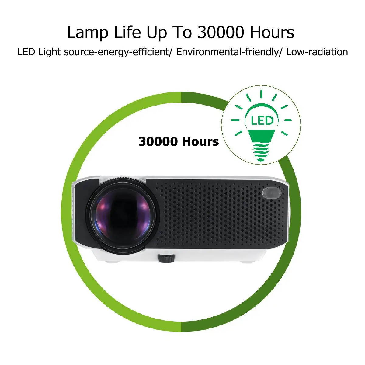 E400 проектор 1080P мультимедийный ЖК-проектор 1600 люмен USB экран зеркалирование медиаплеер Поддержка HD Беспроводная синхронизация дисплей для смартфона