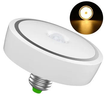 

12W E27 LED Human Body Induction Lamp Motion Sensor Light Bulb Smart PIR LED Bulbs Auto On/Off Night Lights for Stairs Garage Co