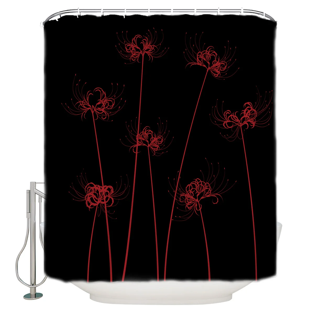 Занавеска для душа Lycoris Radiata аксессуары ванной комнаты наборы штор Детская Штора